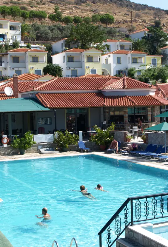 Pool Area And Hotel