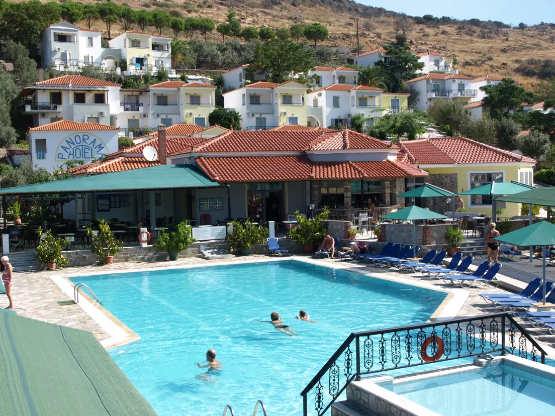 Pool Area And Hotel