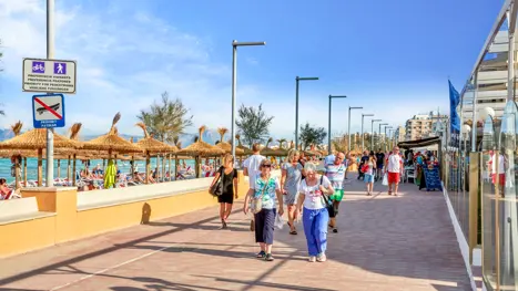 Can Picaforts strandpromenade