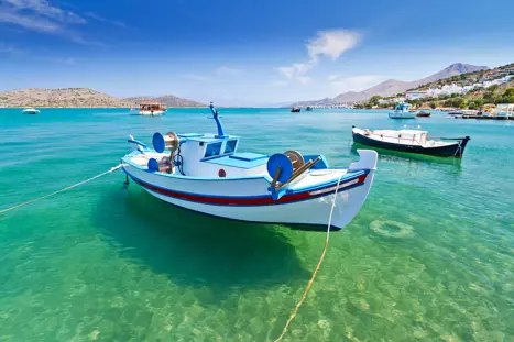 Fishing Boats At The Coast Of Crete, Greece Shutterstock 113724493
