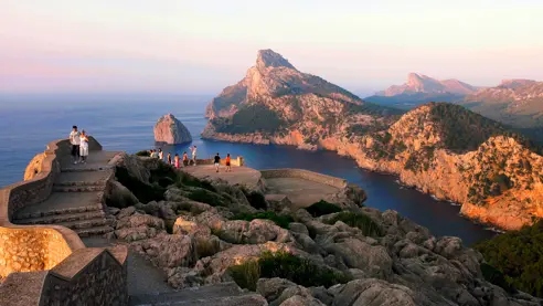 Solnedgang ved Cap de Formentor