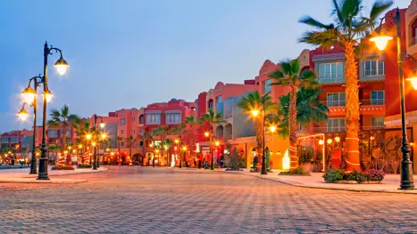 Den nye marina i Hughada