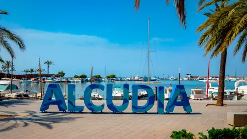 Port D Alcudia skiltet