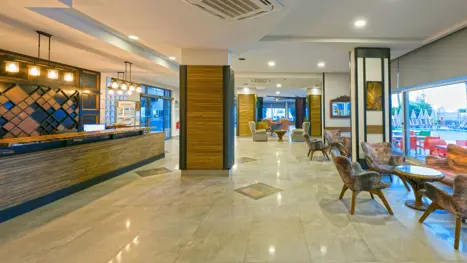 Lobby ved receptionen 