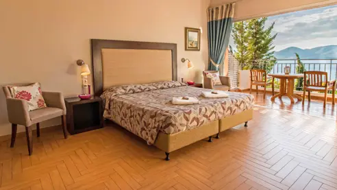 Eksempel på dobbeltvær. (2-4 pers.) med havudsigt