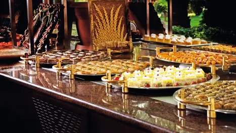 Stor dessert buffet