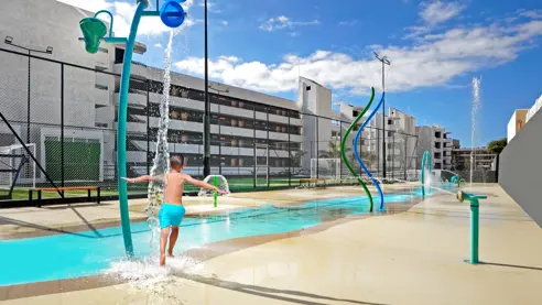 Splash område 