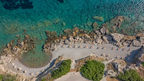 Strandafsnit ved Kresten Royal Euphoria Resort