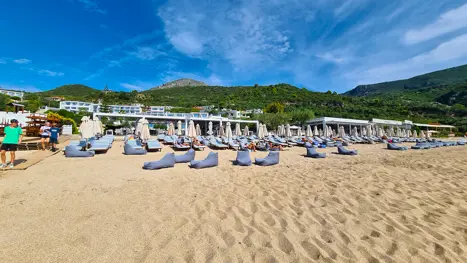 Privat strand 