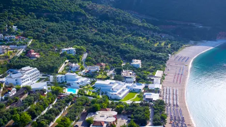 Lichnos Beach Hotel ovenfra 