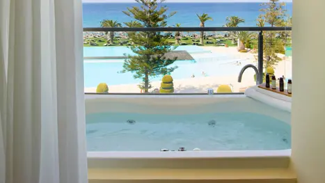 Deluxe dobbeltværelse med privat jacuzzi - havudsigt