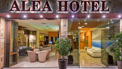 Reception og cafe område 