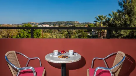 Eksempel på udsigt fra balkon