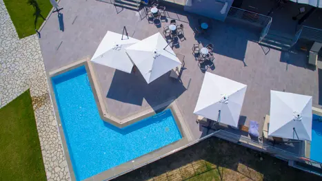 Aqua Oliva pool set oppefra 