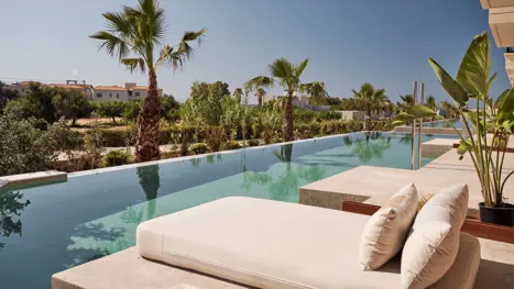 2-værelses lejlighed m. swim up pool (2-3 pers.) Havudsigt