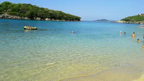 Stranden i Agia Paraskevi