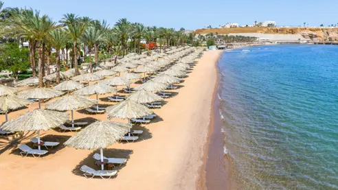 Privat sandstrand