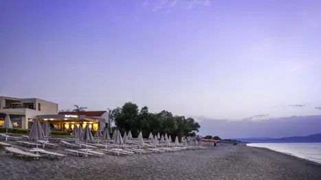 Stranden i aftentimerne 