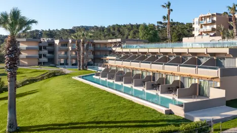 Værelser med swim up pool