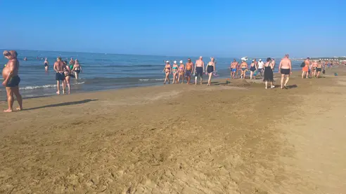 Hotellets eget strandafsnit