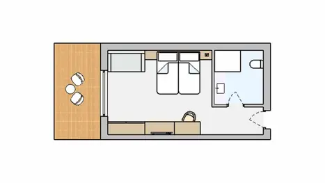 Eksempel på dobbeltværelse - Privat Lodge - Adult only