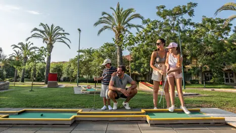 Minigolf på hotellet 