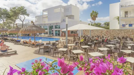 Pool med poolbar 