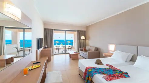 Eksempel på superior dobbeltværelse m/havudsigt