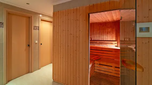 Sauna i wellness området 