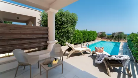Eksempel på junior Suite m/privat pool