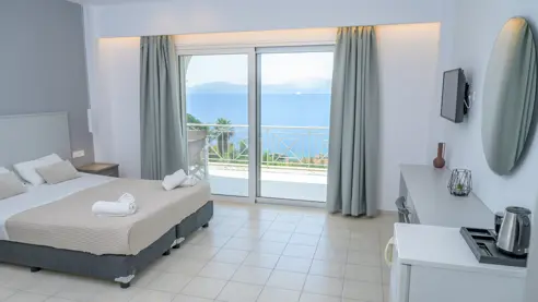 Eksempel på superior dobbeltværelse med havudsigt