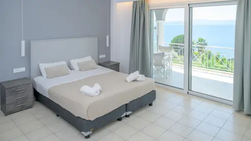 Eksempel på superior dobbeltværelse med havudsigt