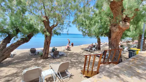 Stranden ved hotellet