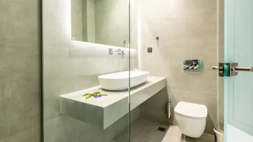 Eksempel på badeværelse