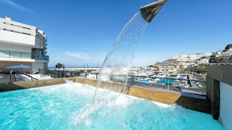 Jacuzzi på tagterrasse