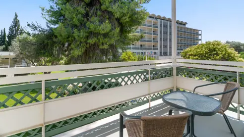 Eksempel på balkon i bungalow