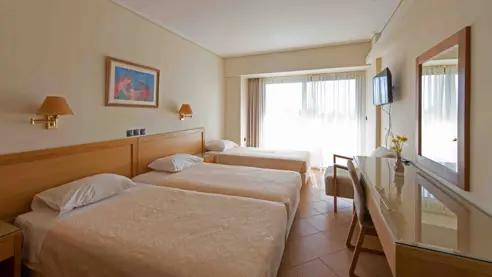 Eksempel på standard dobbeltværelse med opredning