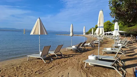Hotellets private strand