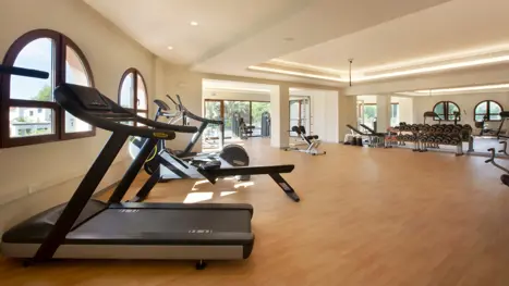 Stort fitnessrum