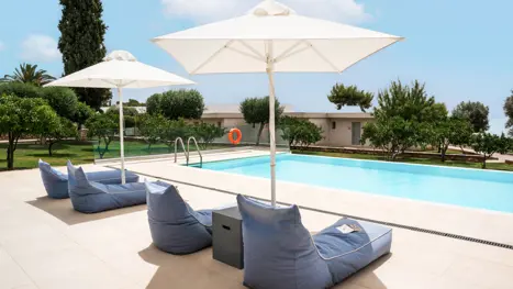 Eksempel på bungalow værelse med delt privatpool