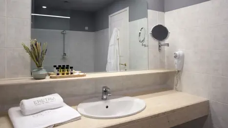 Eksempel på badeværelse i familie bungalow