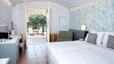 Eksempel på bungalow værelse med privat pool
