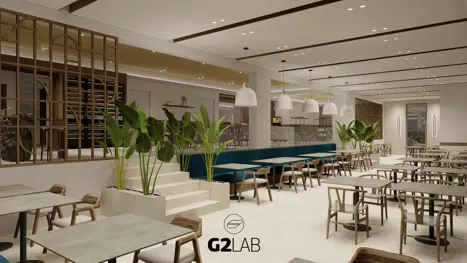 3D af restaurant