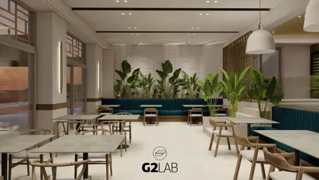 3D af restaurant