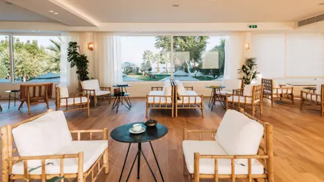 Loungeområde ved receptionen