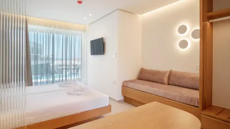Eksempel på deluxe suite med swim up