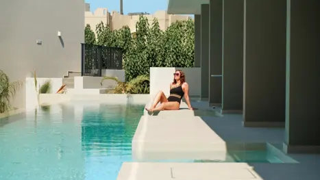 Eksempel på Juniorsuite med swim up