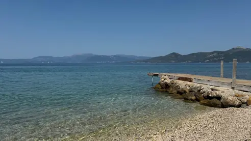 Strand tæt ved hotellet