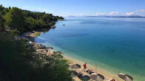 Strand tæt ved hotellet