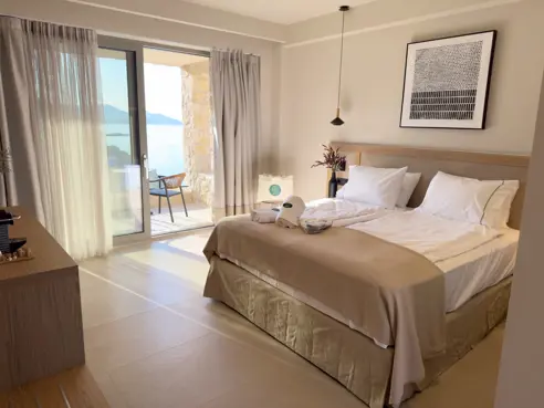 Eksempel på Dobbeltværelse (2 pers.) m skrå havudsigt